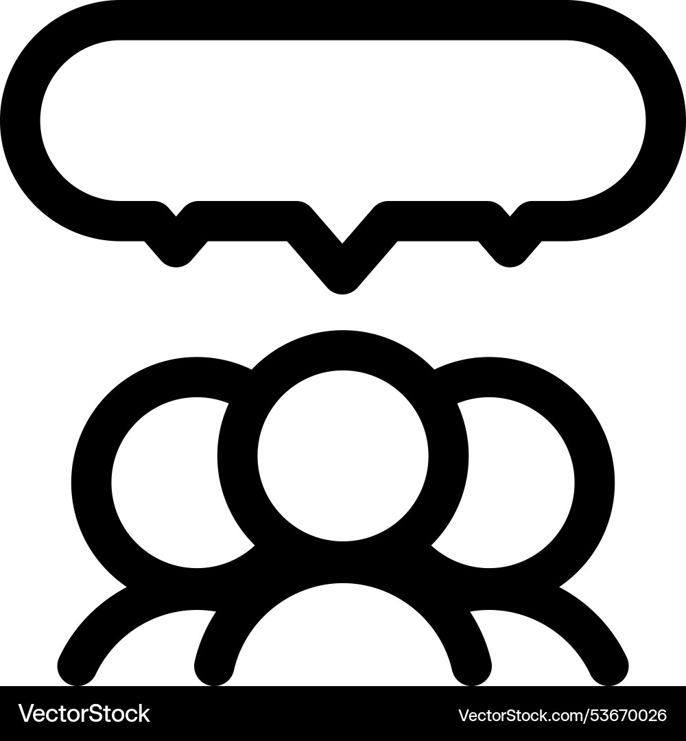 Feedback icon thin linear style design isolated vector image