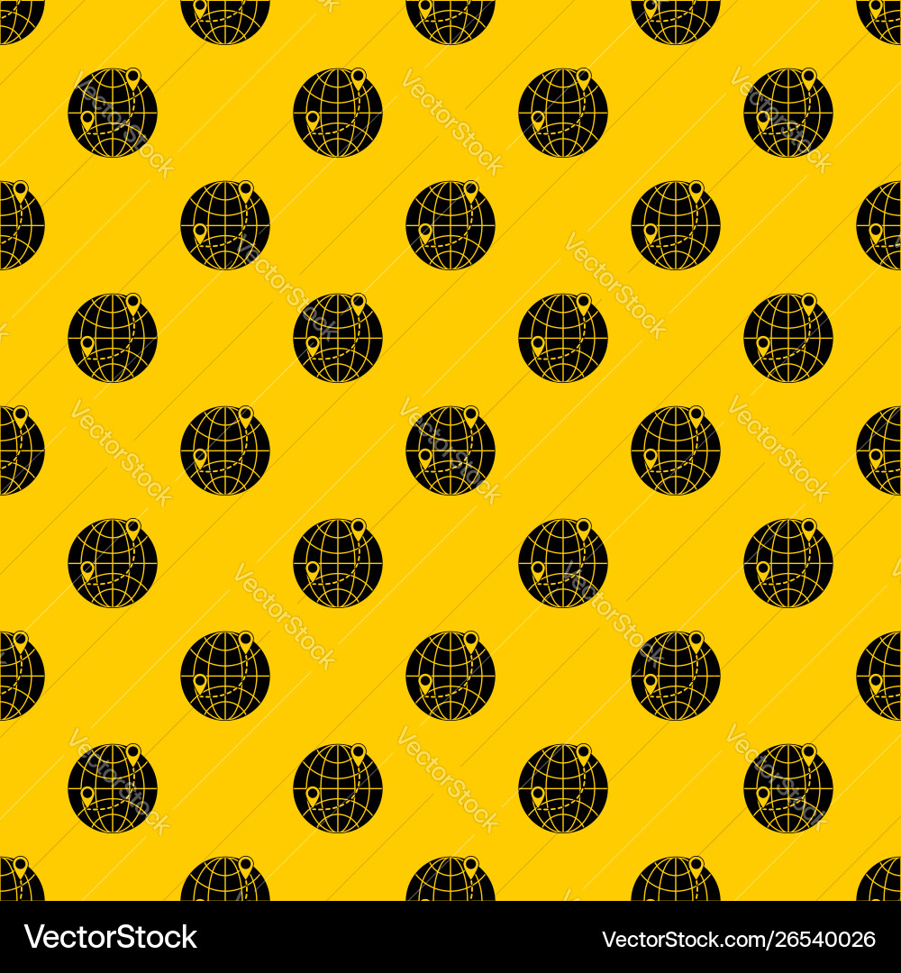 Globe pattern Globe pattern vector image