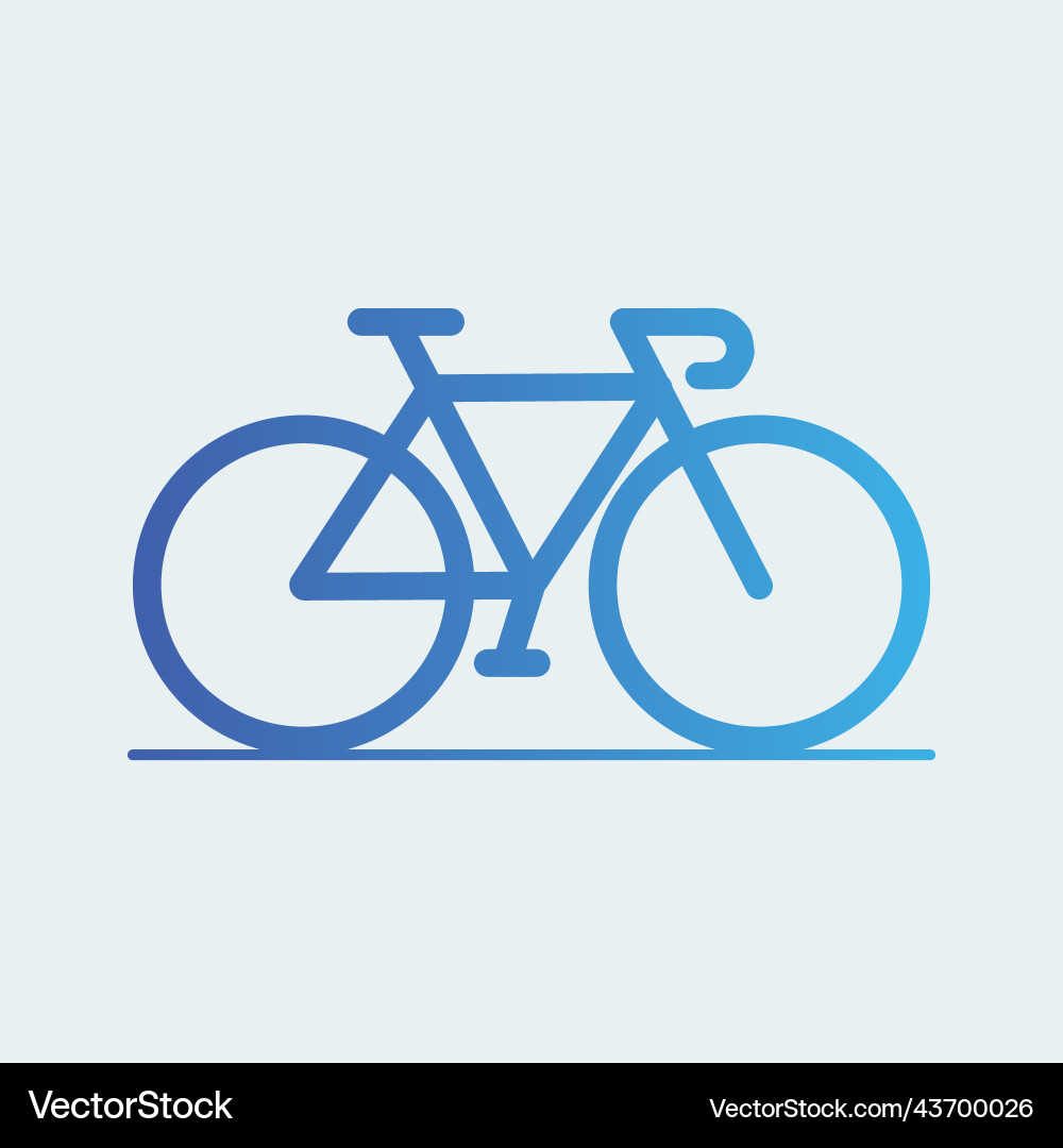 Gradient refresh outline flat icon vector image