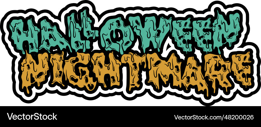 Happy halloween typography vector image