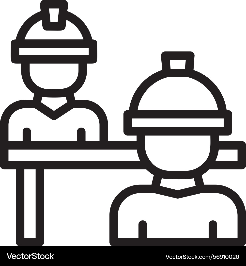 Interview linear style icon design Vector Image