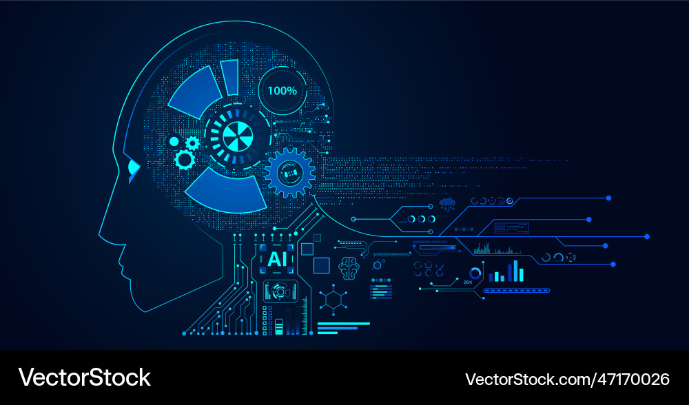 Machine Learning Konzept ai digitale Eingabeform Machine Learning Konzept ai digitale Eingabeform vektorbild