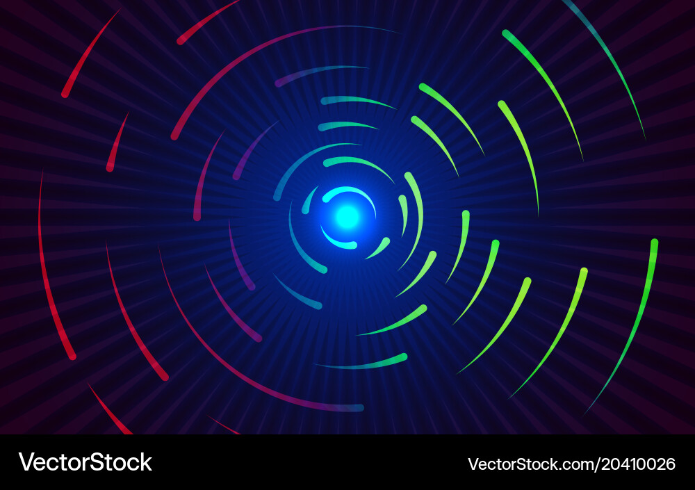 Round lines background abstract colorful gradient vector image