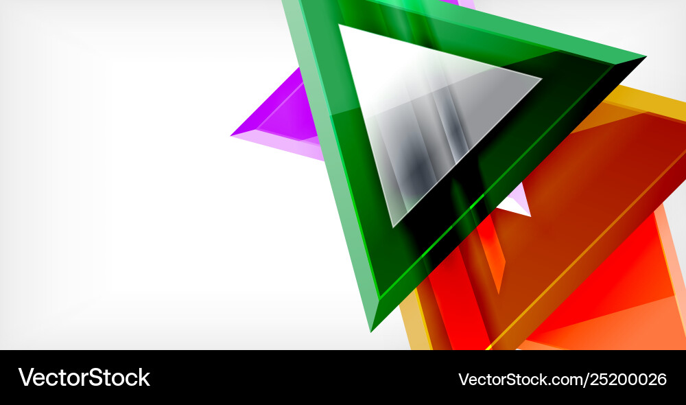 Triangle abstract background Vector Image