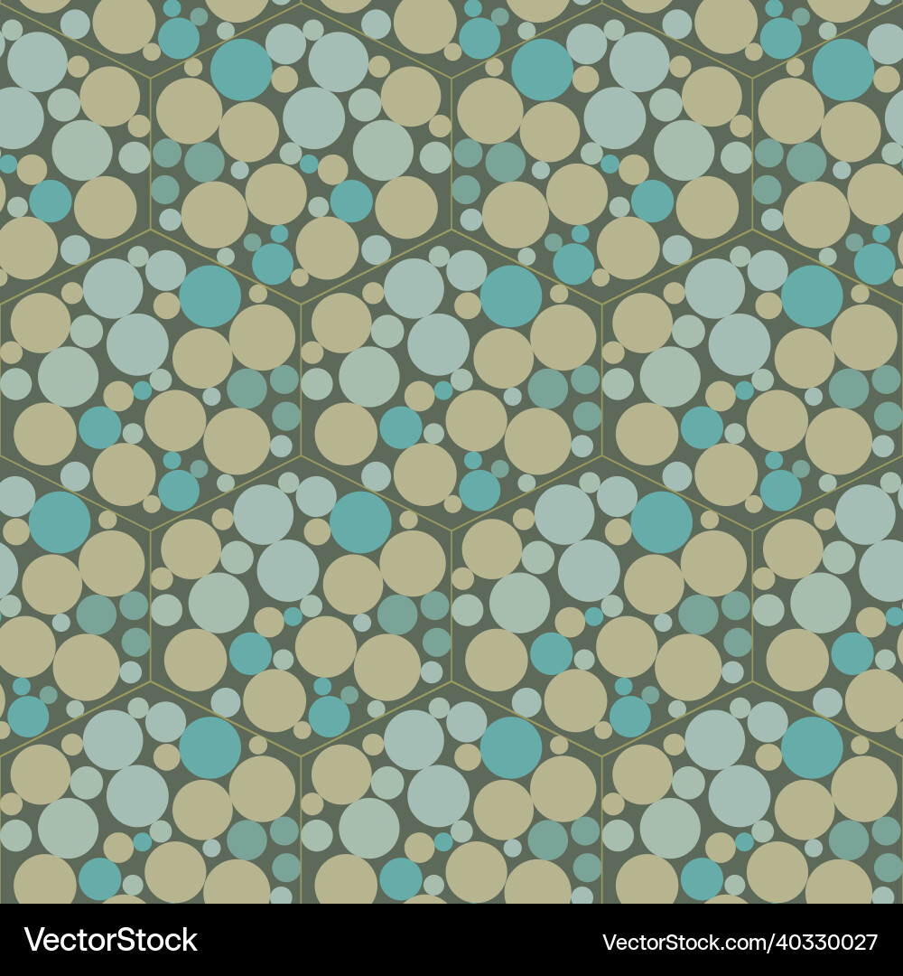 Abstract bubble hexagon seamless pattern Abstract bubble hexagon seamless pattern vector image