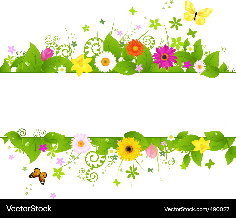 Floral Spring Background vector image