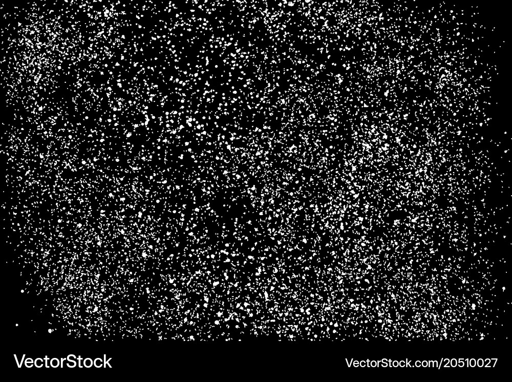 Grain abstract texture isolated on black Vector Image