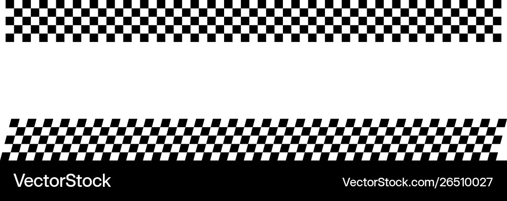 Racing Flag Pattern - Checkerboard vector image