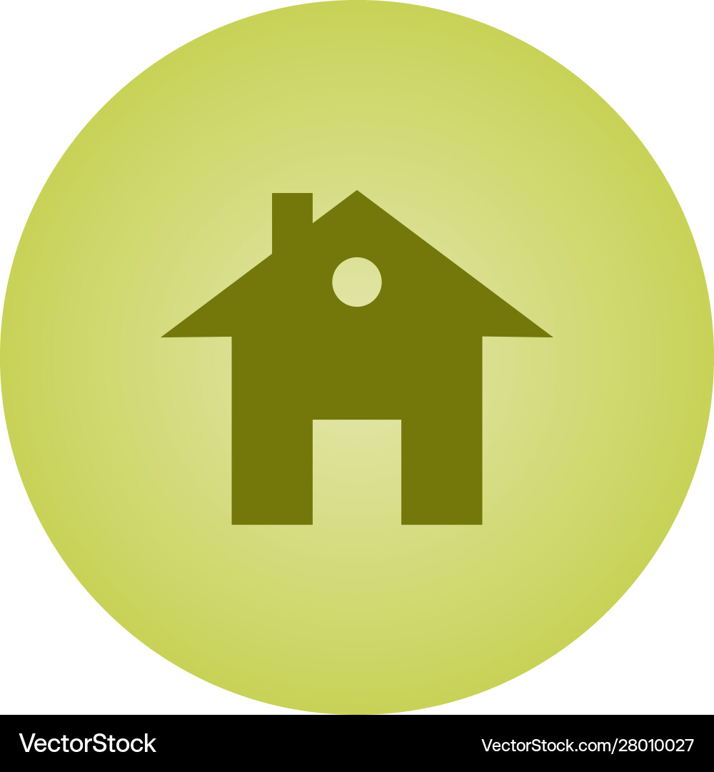 Schönes Haus Glyph Symbol vektorbild