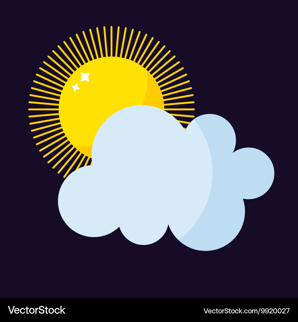 Sun icon isolated Royalty Free Vector Image - VectorStock