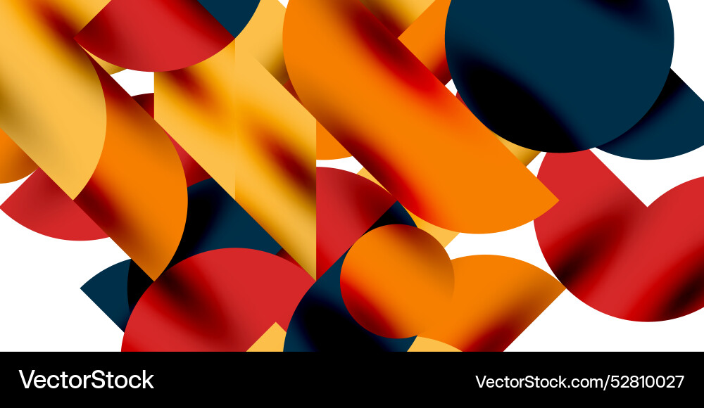 Tech minimal circular shapes geometric art Tech minimal circular shapes geometric art vector image