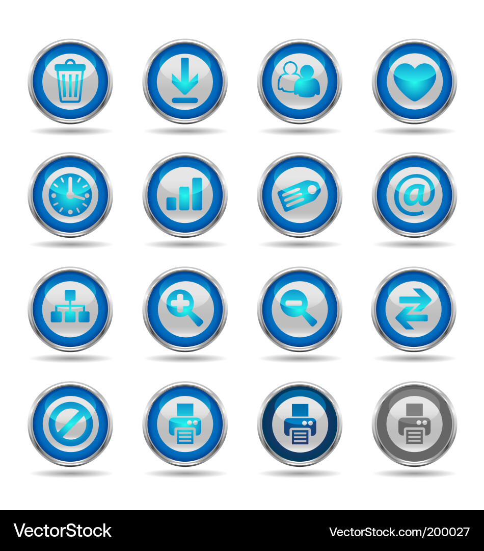 Web icons vector image