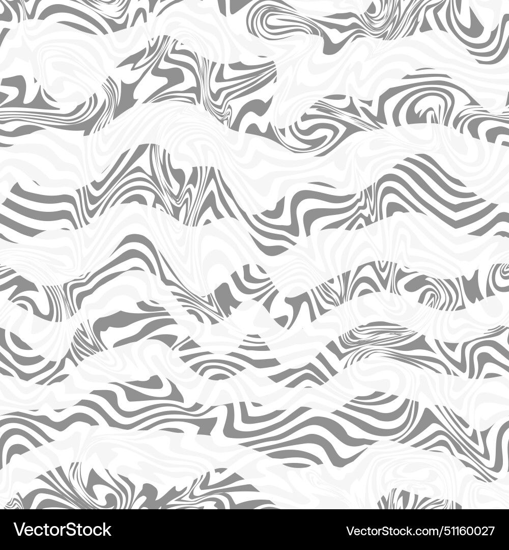 White waves seamless pattern Vector Image