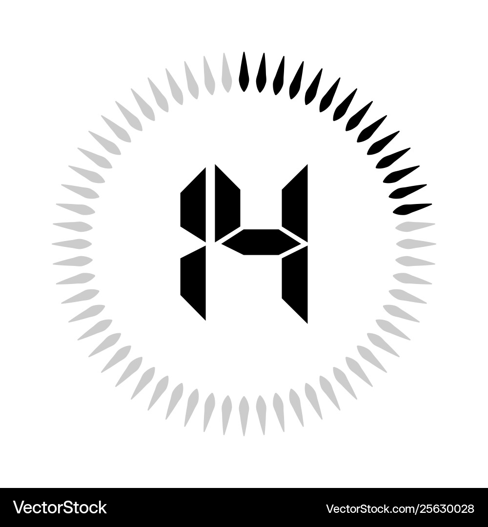 14 minutes or seconds timer Vector Image