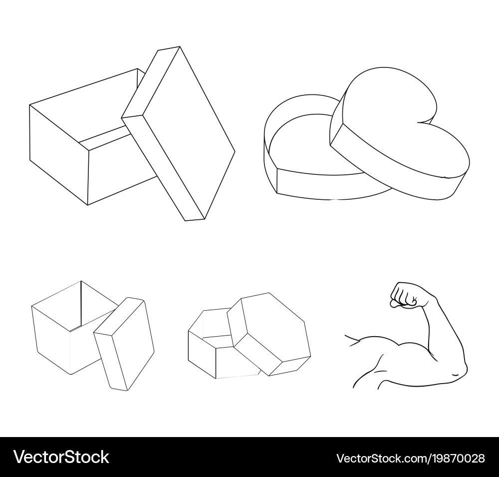 Box container package and other web icon vector image