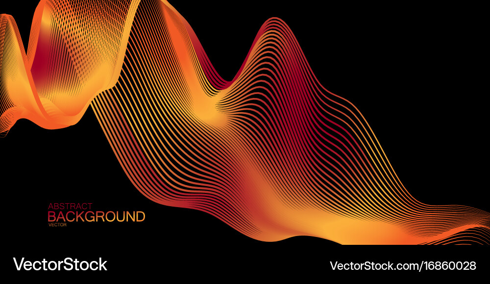 Digital Waveform Abstract Vector Image