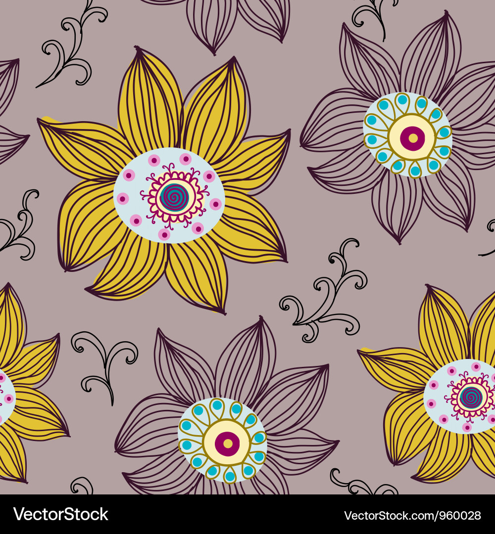 Floral Seamless Texture Vector Image