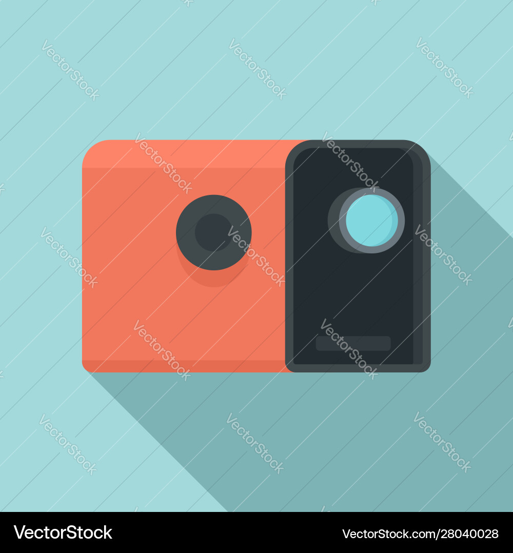 Media film projector icon flat style vector image