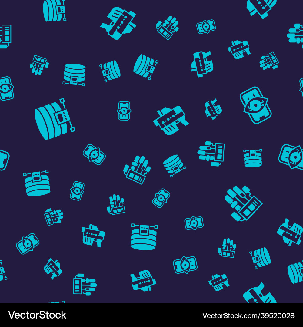 Set cloud database computer vision futuristic vector image