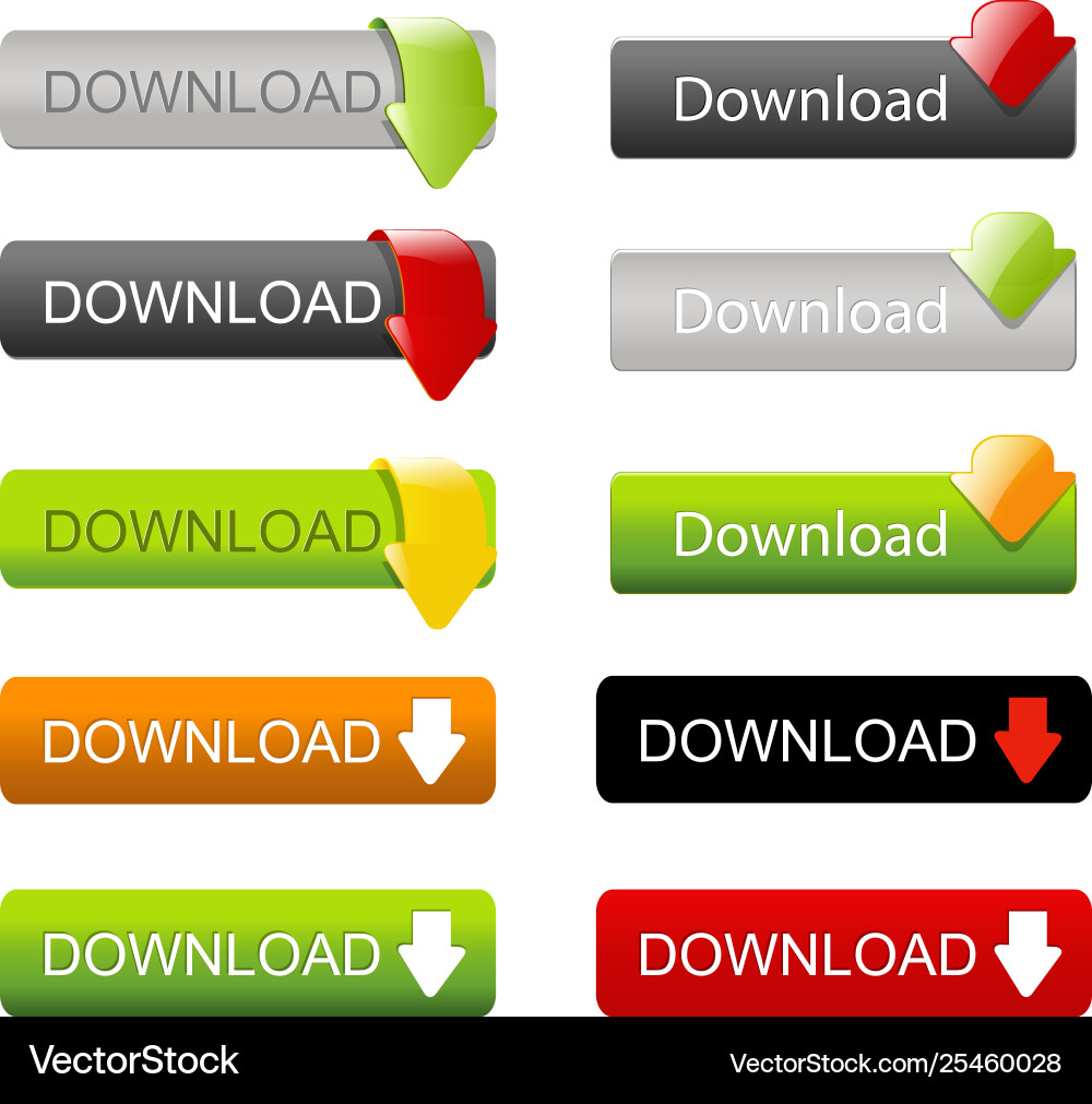 Set web elements vector image