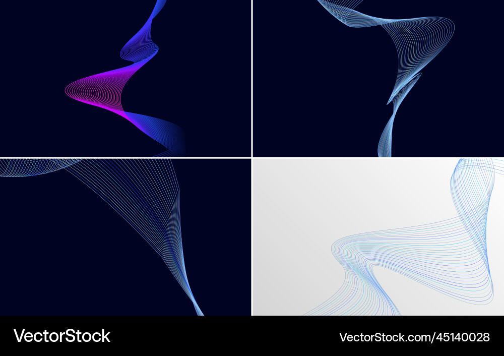 Wave curve abstract backgrounds for a unique Vector Image