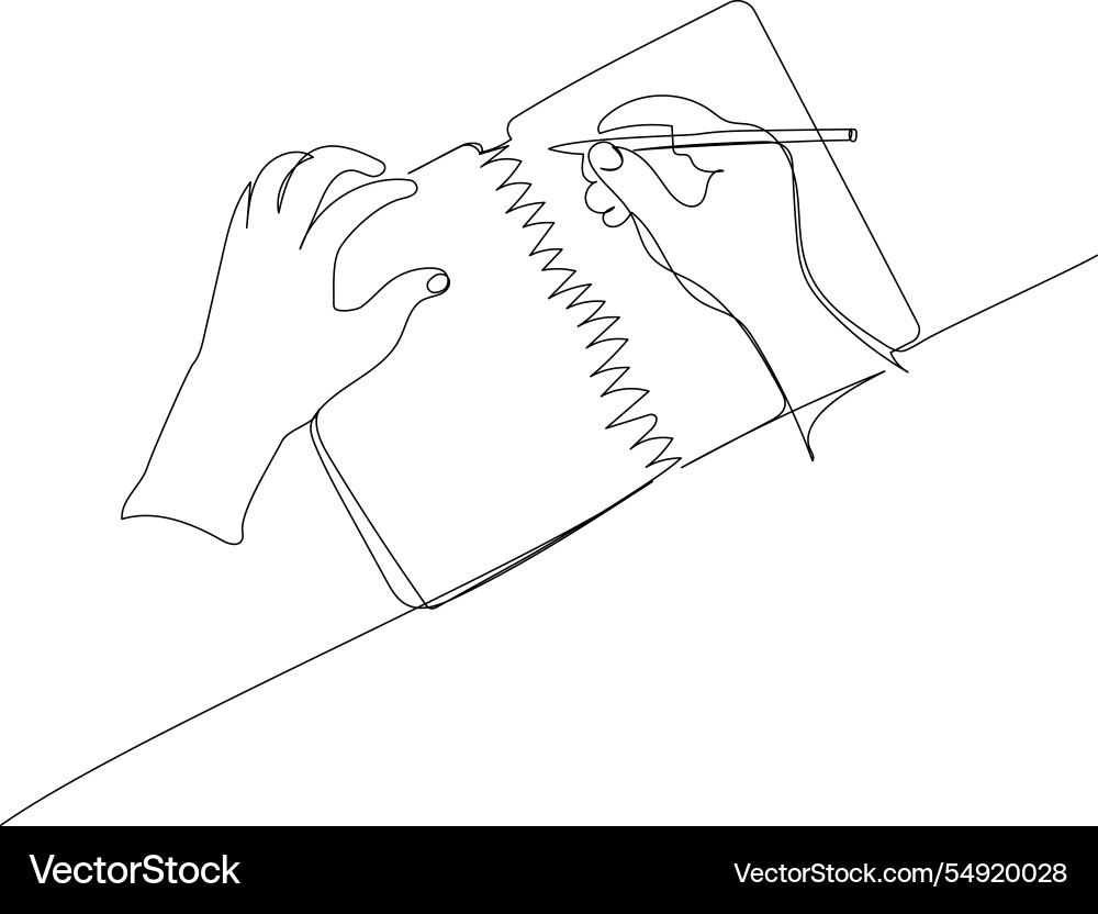 Write in a notebook take notes book textbook Write in a notebook take notes book textbook vector image