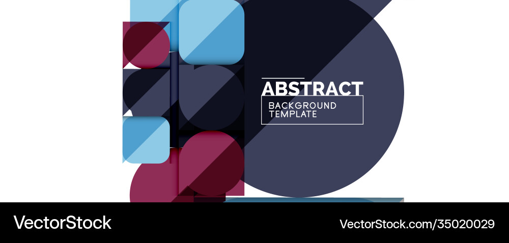 Clean minimal geometric abstract background Vector Image