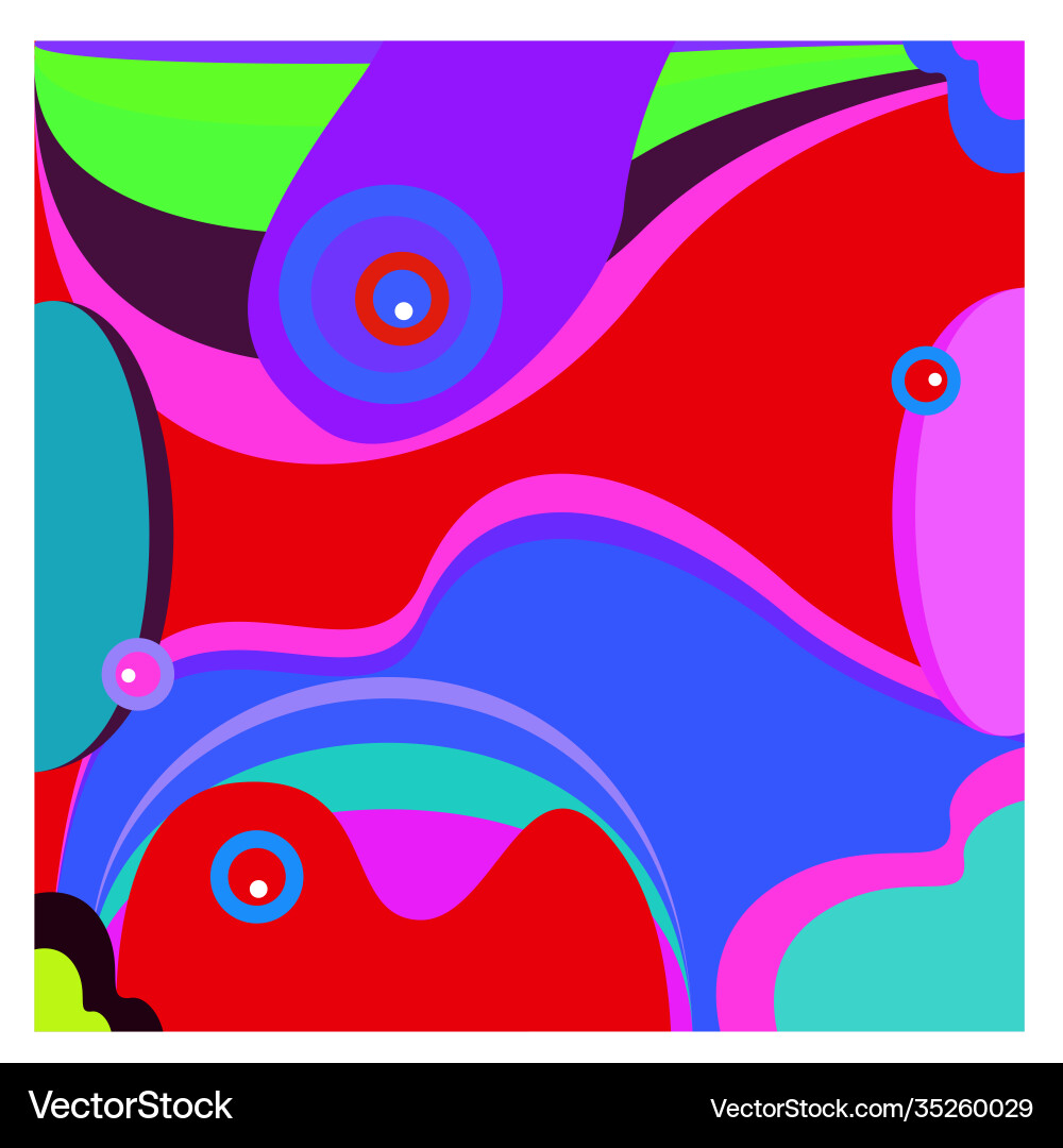 Colorful geometric and curve background pattern Vector Image