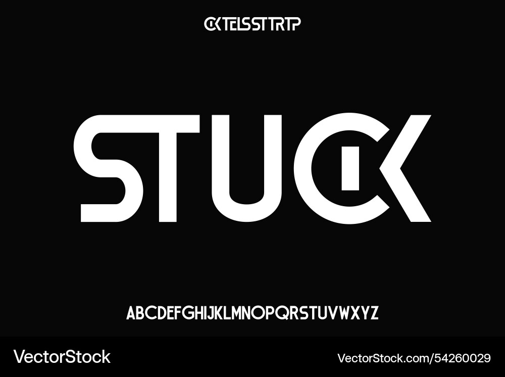 Display alphabet font design suitable vector image