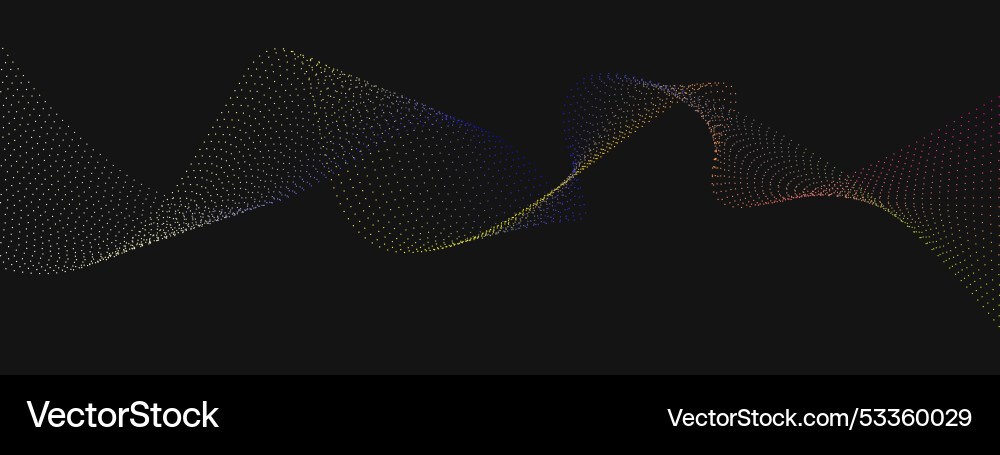 Dynamic Flowing Wave Background vector image