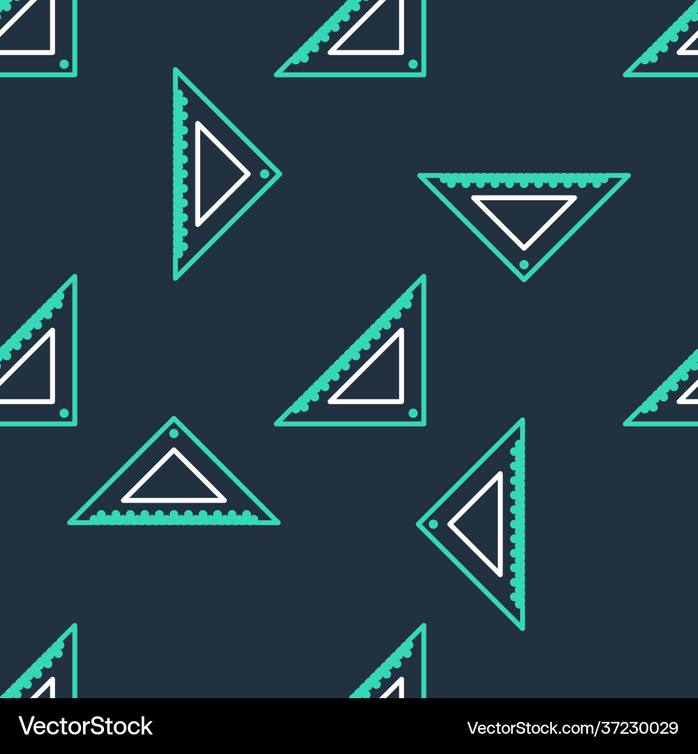 Line triangular ruler icon isolated seamless Line triangular ruler icon isolated seamless vector image