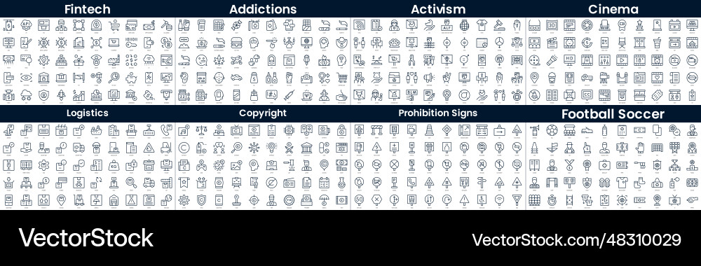 Linear style icons pack in this bundle include Linear style icons pack in this bundle include vector image