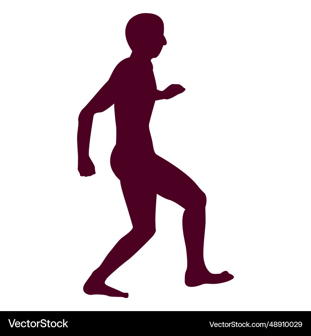 Man running sequence 4 Man running sequence 4 vector image