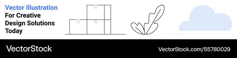 Minimalistic design elements with stacked boxes Minimalistic design elements with stacked boxes vector image