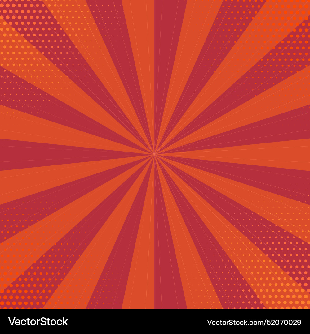 Retro styled starburst effect background Vector Image