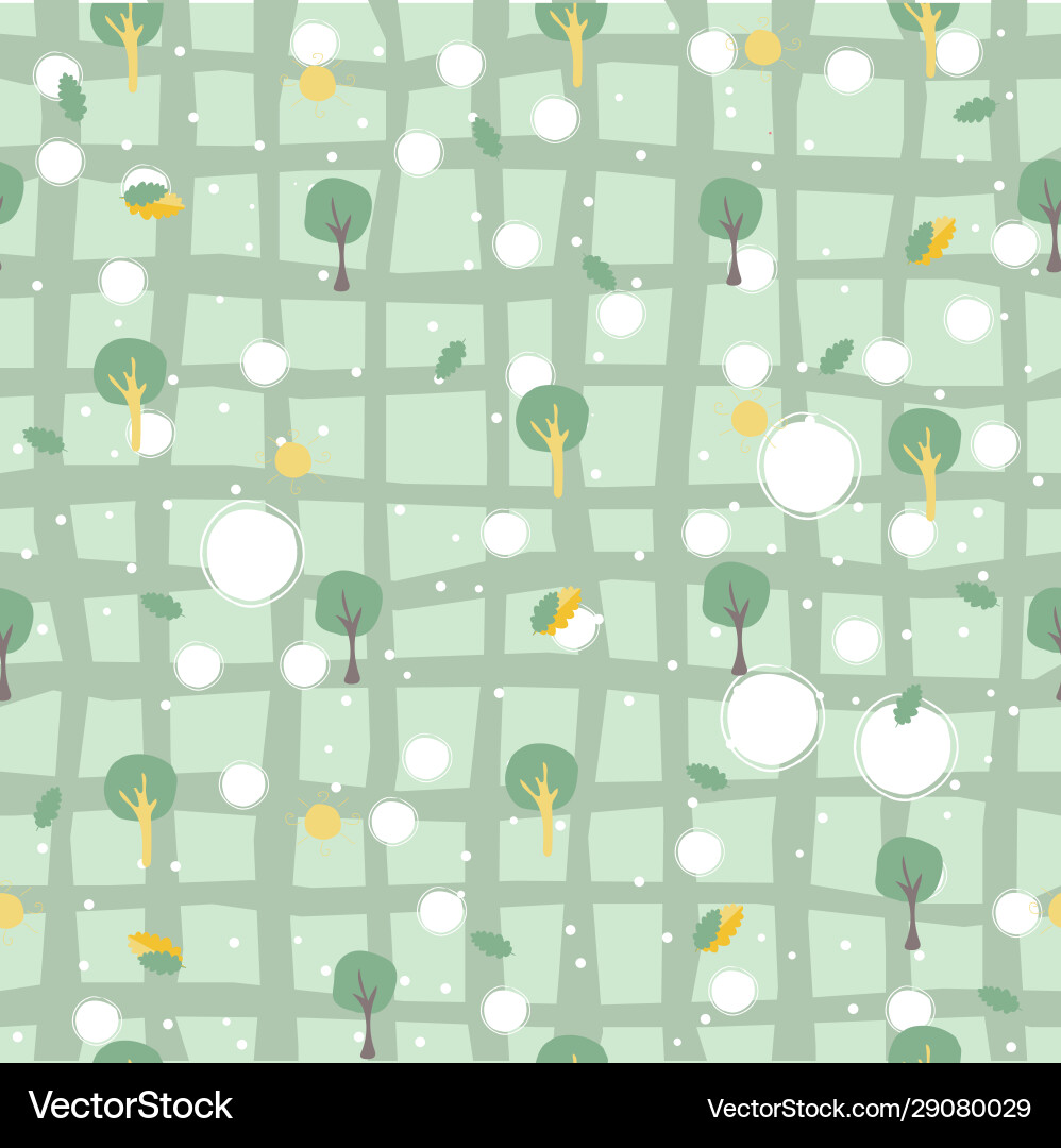 Simple seamless pattern with trees foreswoods Simple seamless pattern with trees foreswoods vector image