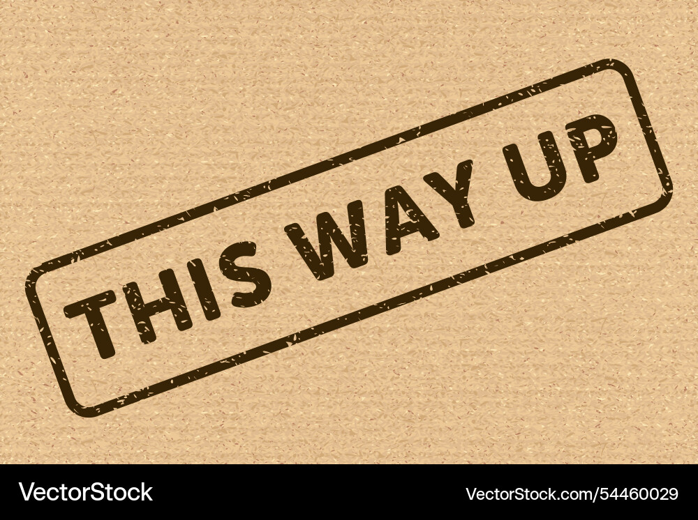 This way up correct orientation indicator This way up correct orientation indicator vector image