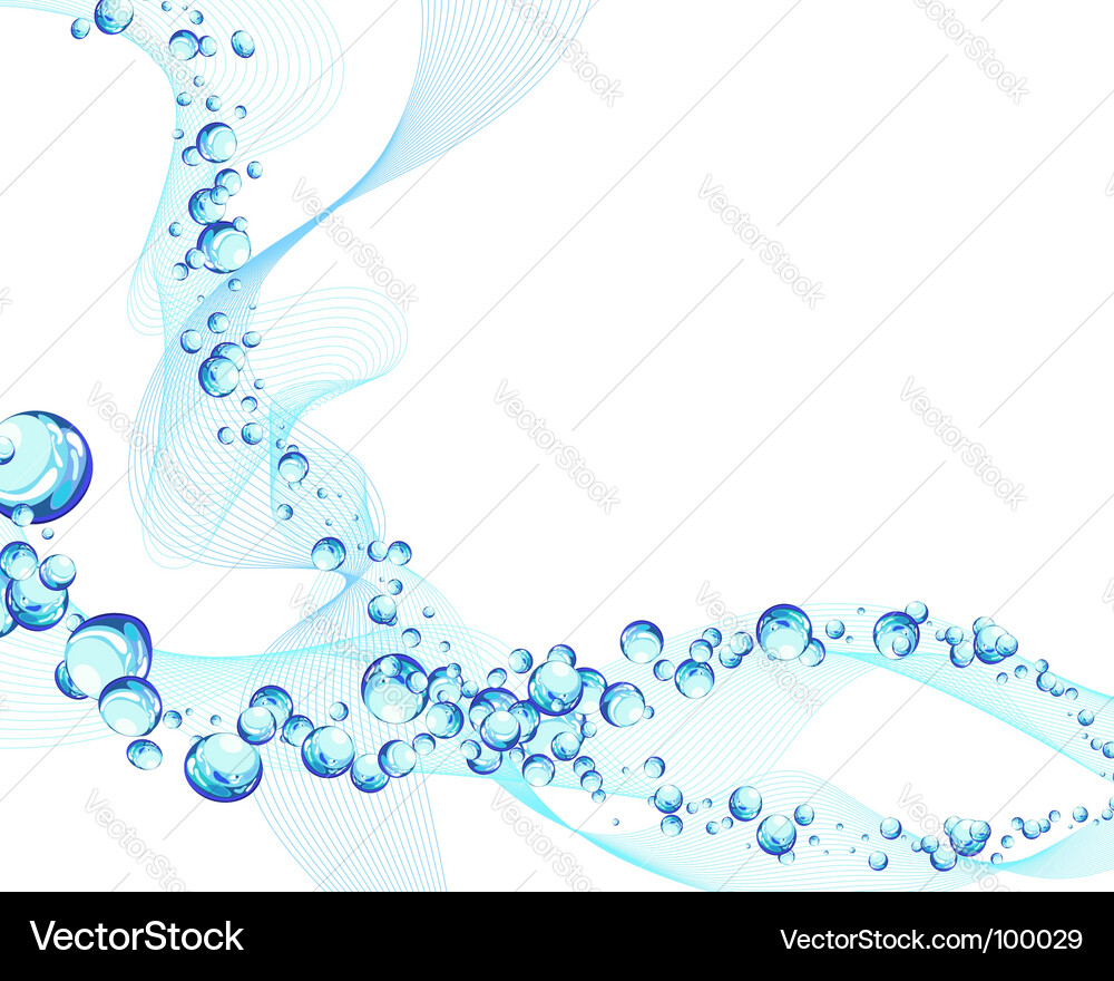 Water Flow Background Vector Image