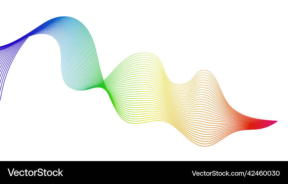Abstract backdrop with wave gradient lines vector image