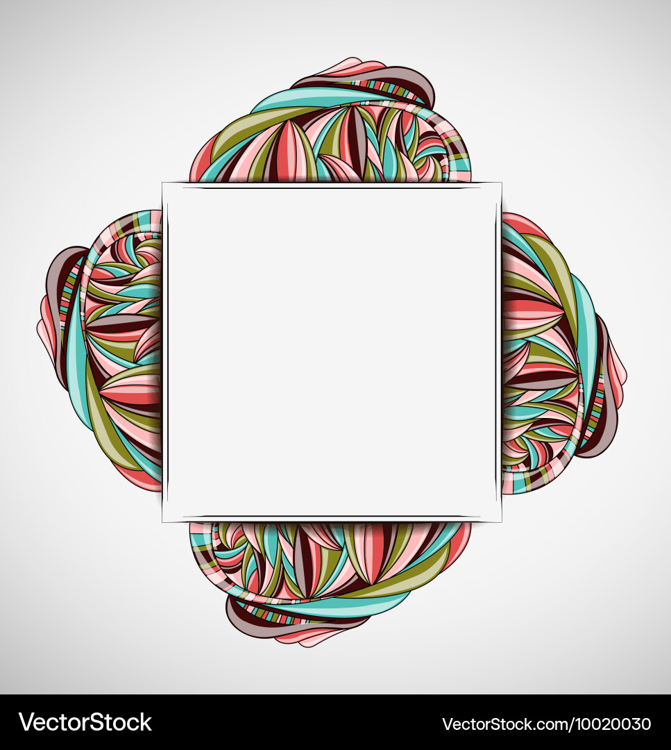 Abstract background with frame vector image