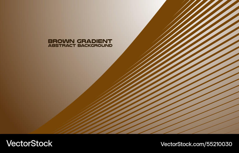 Brown gradient with curve line abstract Vector Image