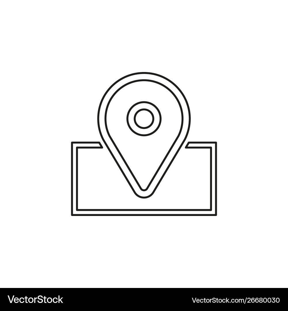 Navigation icon - map marker Vector Image