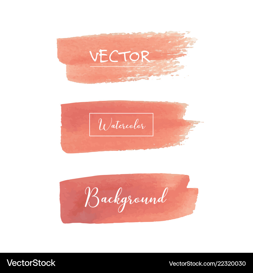 Peach Aquarell Hintergrund Vektorbild