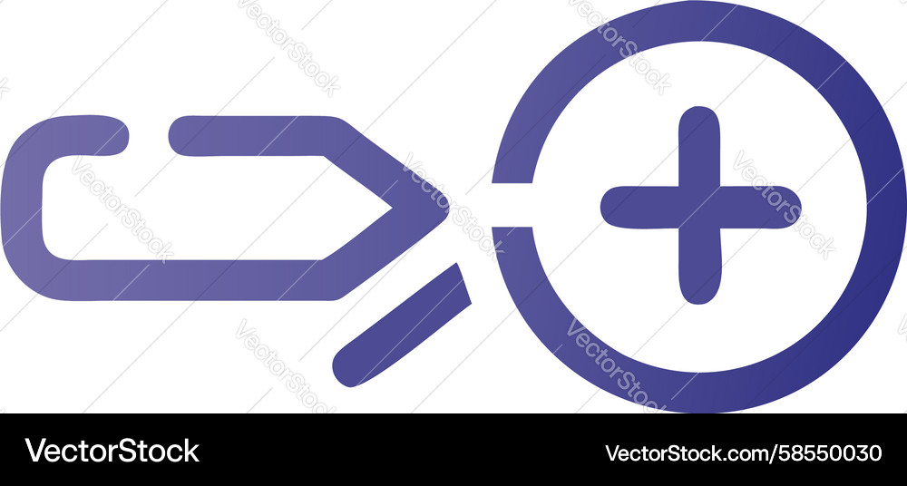 Progressive Add Arrow Icon Vector Image