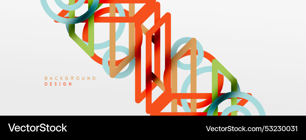 Abstract background - colorful circle lines Abstract background - colorful circle lines vector image
