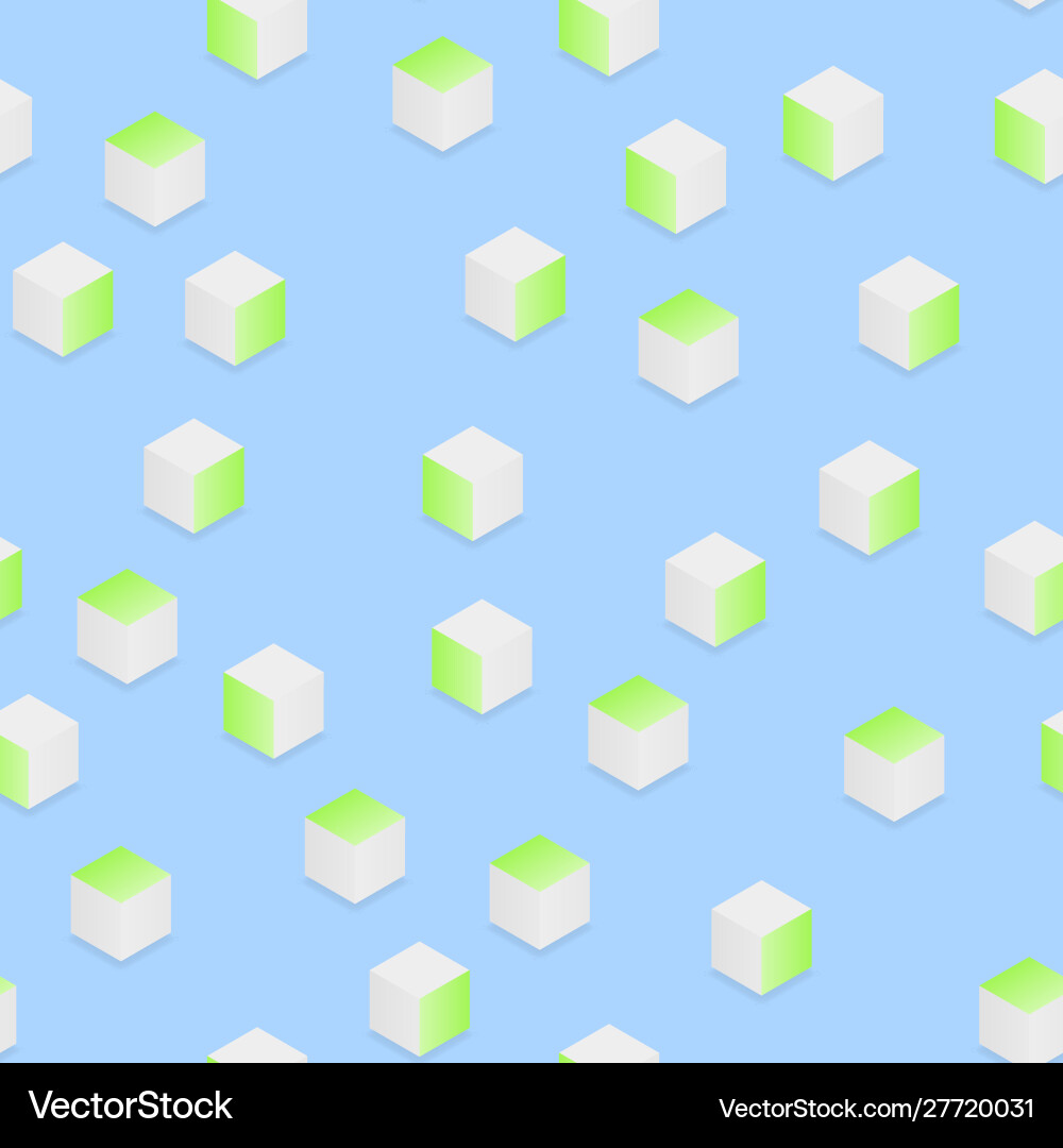 Abstract seamless pattern from isometric cubes Abstract seamless pattern from isometric cubes Vector Image
