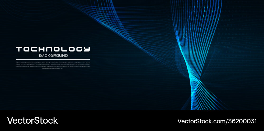 Abstract technology background with light effect vector image