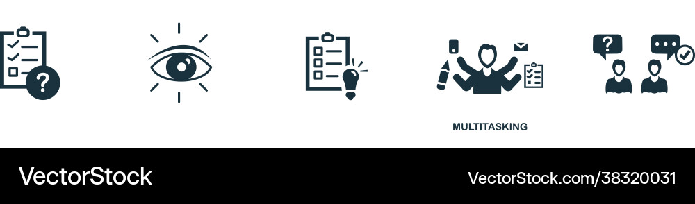 Multitasking icon simple element from management Vector Image