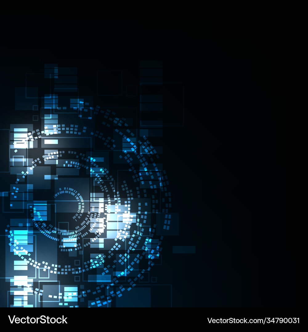 Technology background in concept digital Vector Image