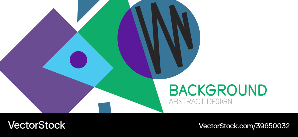 Abstract background blocks lines triangles vector image